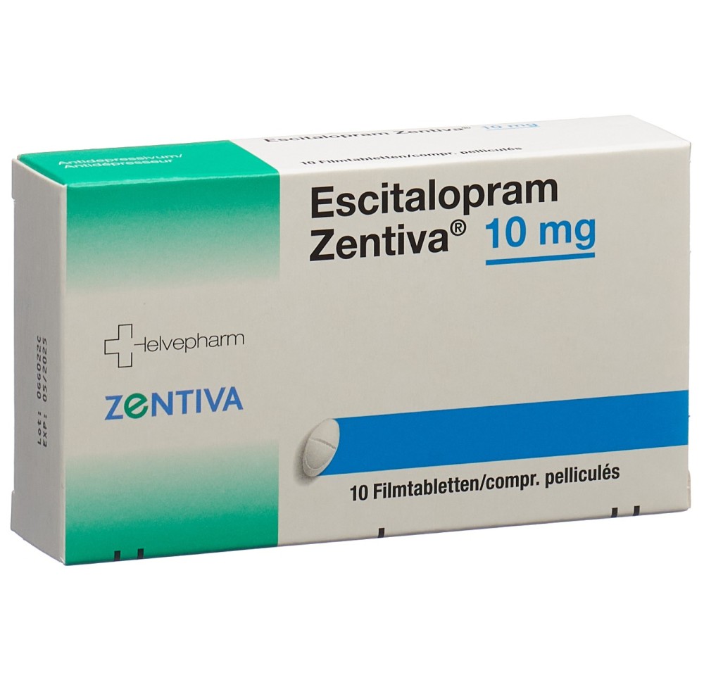 ESCITALOPRAM Zentiva cpr pell 10 mg 10 pce ESCITALOPRAM Zentiva cpr pell 10 mg 10 pce