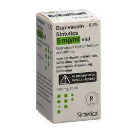 BUPIVACAIN Sintetica 100 mg/20ml vial 20 ml