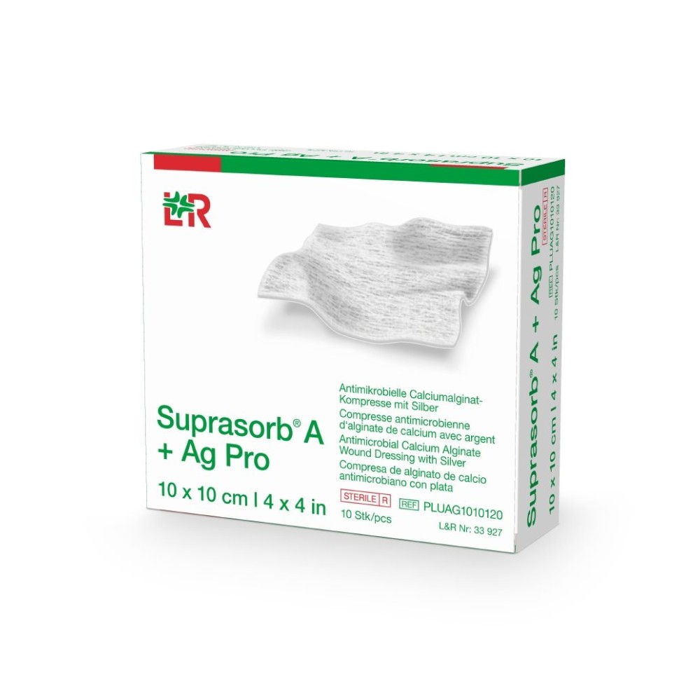 SUPRASORB A+Ag Pro 10x10cm 10 pce SUPRASORB A+Ag Pro 10x10cm 10 pce