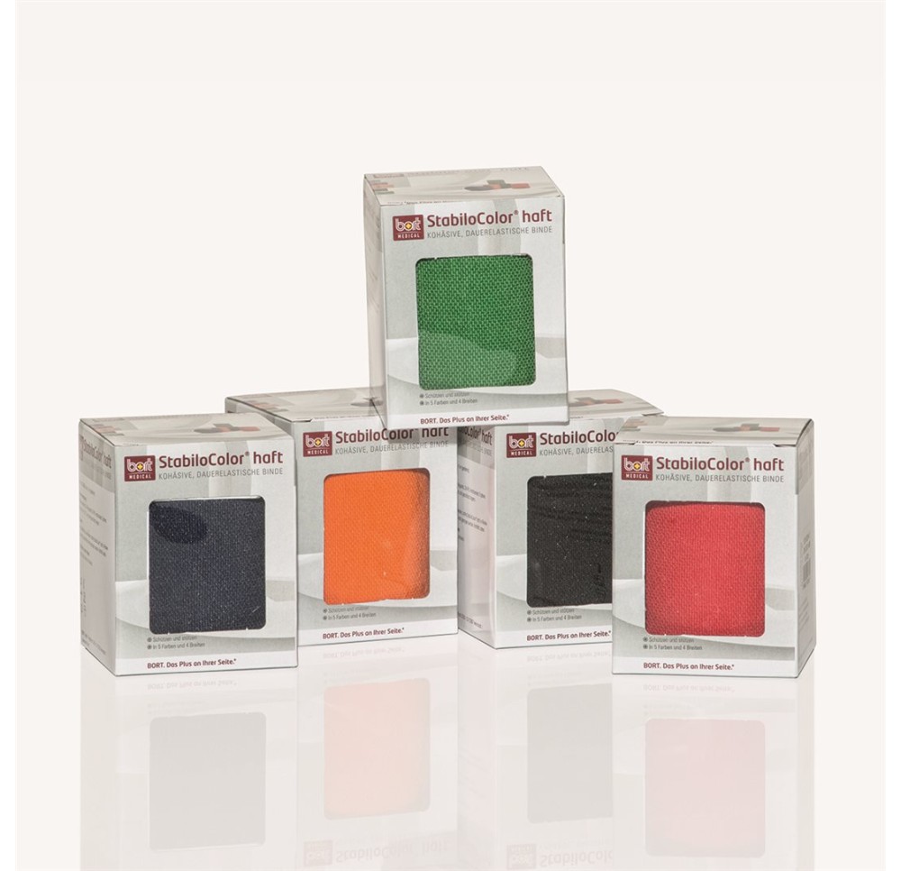 BORT STABILO COLOR bande 8cmx5m cohésive rouge BORT STABILO COLOR bande 8cmx5m cohésive rouge