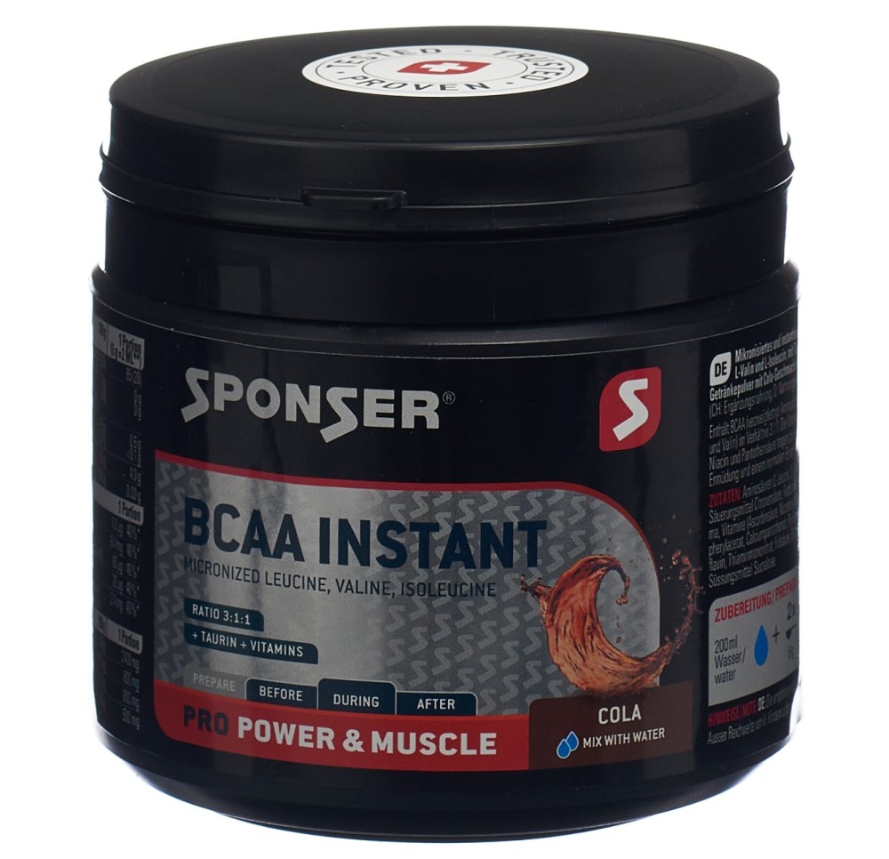SPONSER BCAA Instant Cola bte 200 g SPONSER BCAA Instant Cola bte 200 g