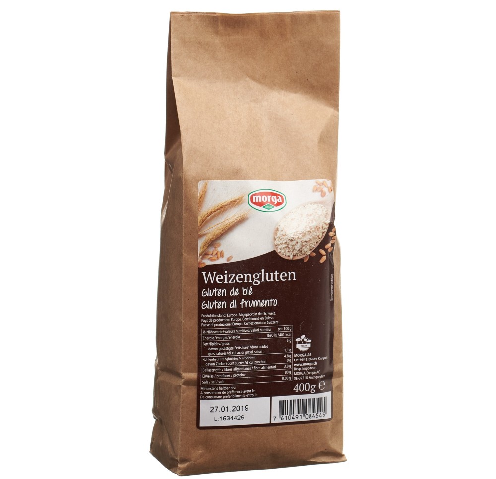 MORGA Gluten de blé sach 400 g MORGA Gluten de blé sach 400 g