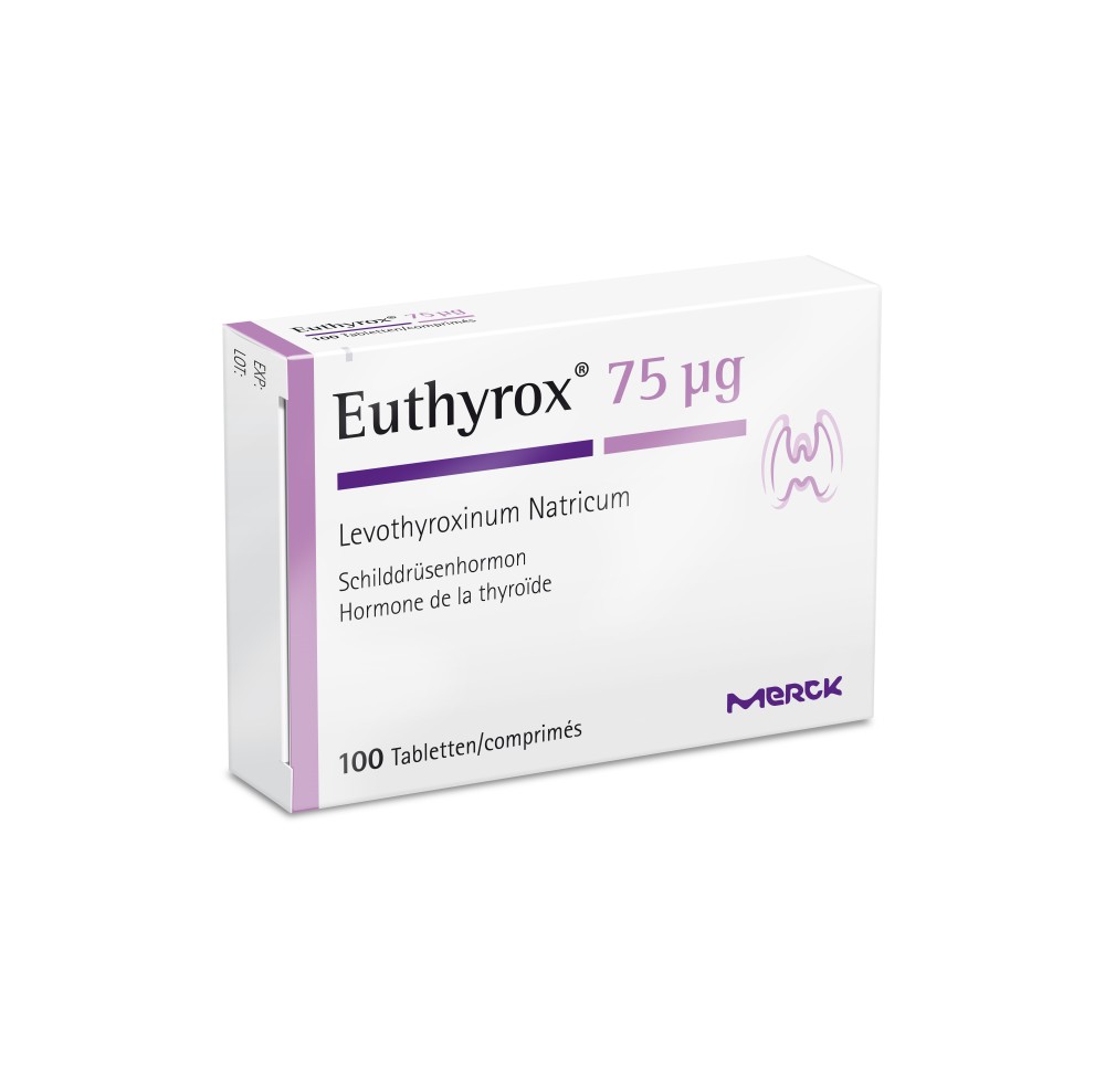EUTHYROX 75 cpr 75 mcg 100 pce EUTHYROX 75 cpr 75 mcg 100 pce