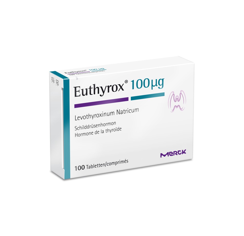 EUTHYROX 100 cpr 100 mcg 100 pce EUTHYROX 100 cpr 100 mcg 100 pce