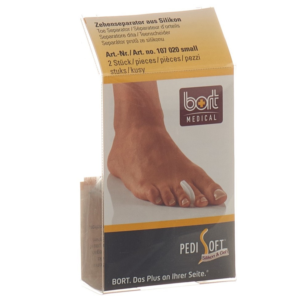 BORT PEDISOFT séparateur d'orteils S 2 pce BORT PEDISOFT séparateur d'orteils S 2 pce