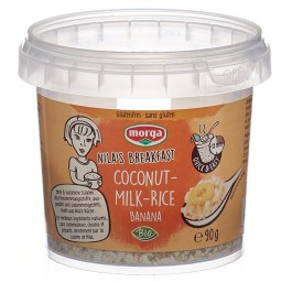 MORGA Riz lait de coco banane s glut bio bte 90 g