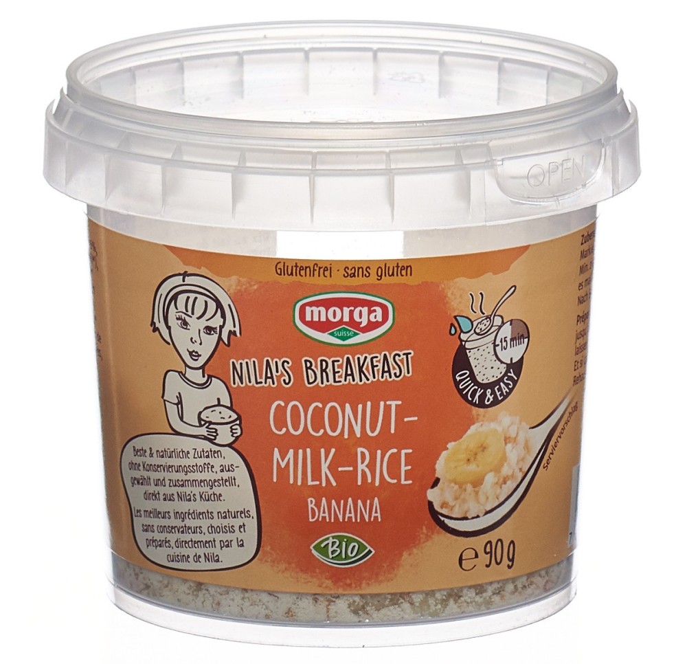 MORGA Riz lait de coco banane s glut bio bte 90 g MORGA Riz lait de coco banane s glut bio bte 90 g
