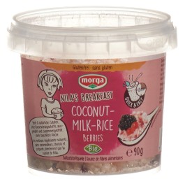 MORGA Riz lait de coco baies s glut bio bte 90 g
