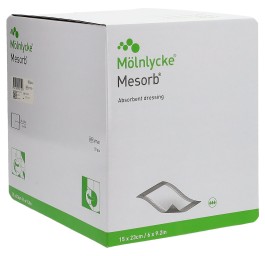 MESORB pansement absorbant 15x23cm stérile 50 pce
