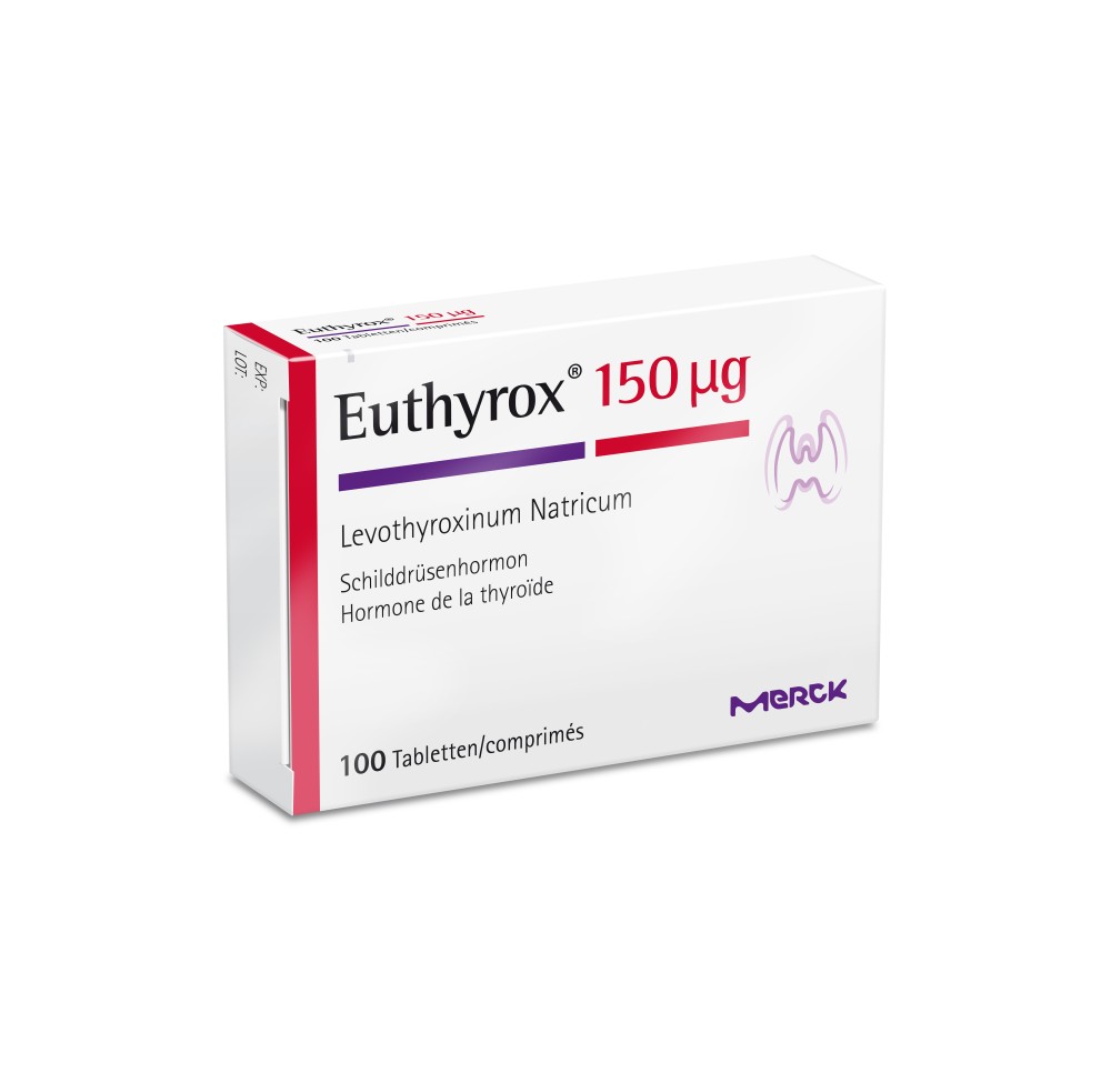EUTHYROX 150 cpr 150 mcg 100 pce EUTHYROX 150 cpr 150 mcg 100 pce