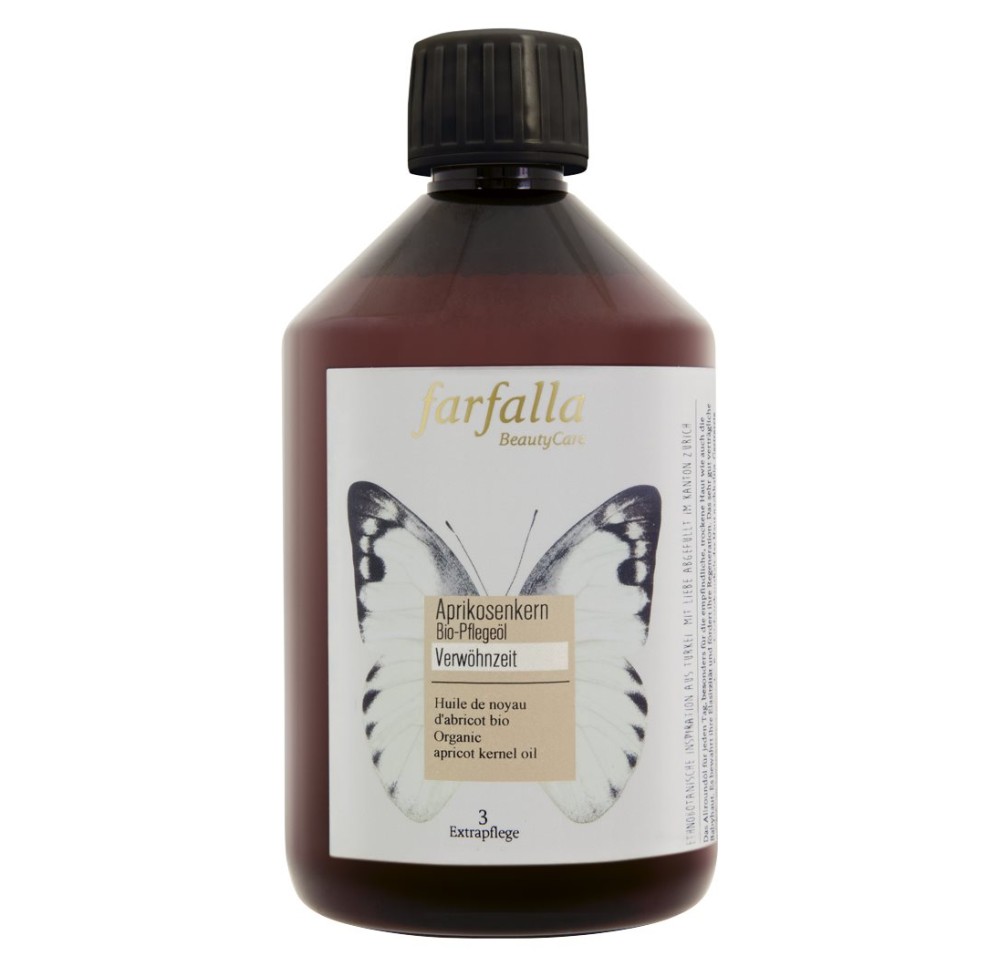 FARFALLA Huile de noyau d'abricot bio 500 ml