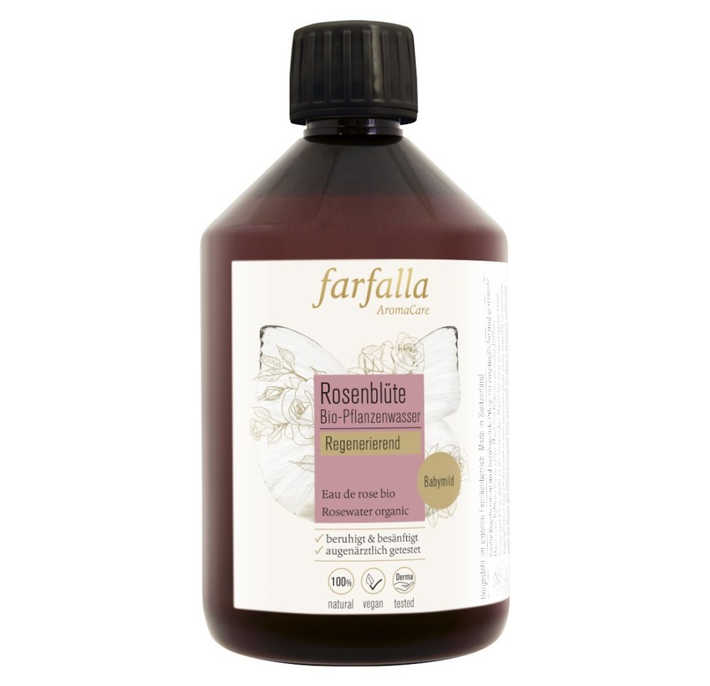FARFALLA Eau de rose bio fl 500 ml FARFALLA Eau de rose bio fl 500 ml
