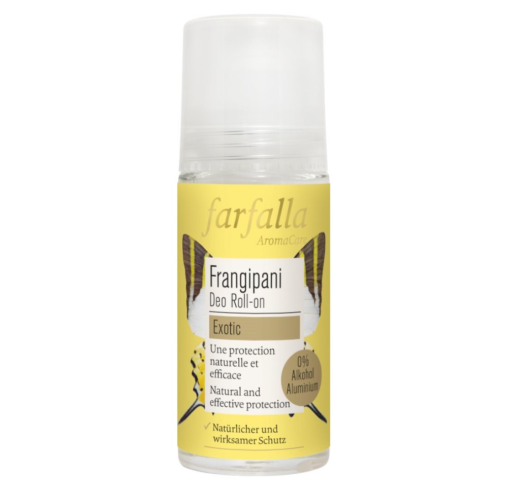 FARFALLA Déo roll-on fleurs Frangipani 50 ml FARFALLA Déo roll-on fleurs Frangipani 50 ml
