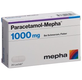 PARACETAMOL Mepha cpr pell 1000 mg 20 pce