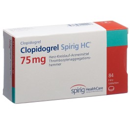 CLOPIDOGREL Spirig HC cpr pell 75 mg 84 pce