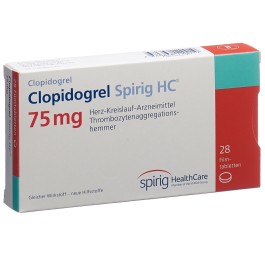 CLOPIDOGREL Spirig HC cpr pell 75 mg 28 pce