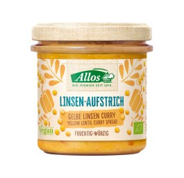 ALLOS pâte tartin lentilles jaunes curry bio 140 g