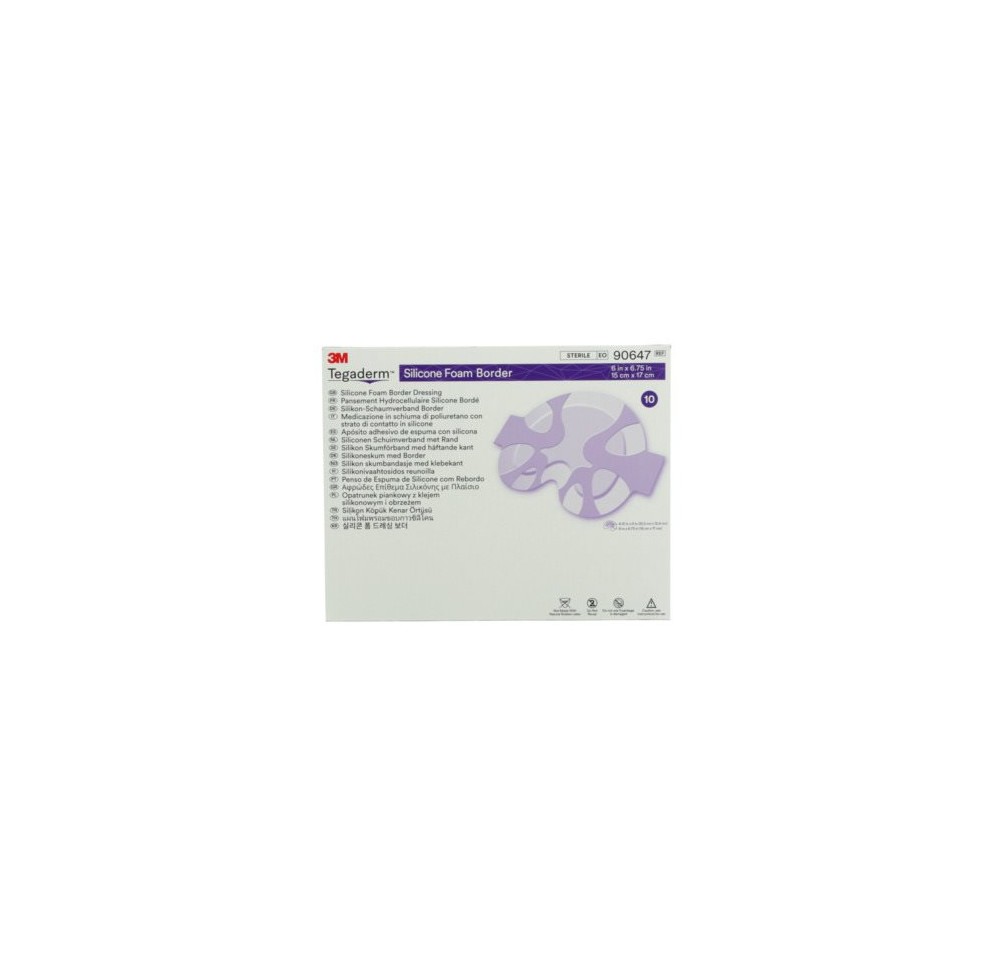 3M TEGADERM Pans Hydrocel Sil 15x17cm Bor 10 pce