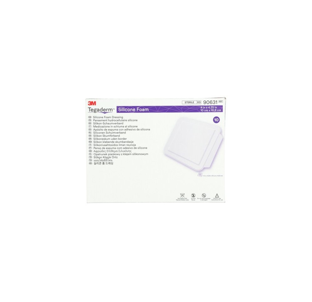 3M TEGADERM Pans Hydrocel Silcone 10x10.8cm 10 pce