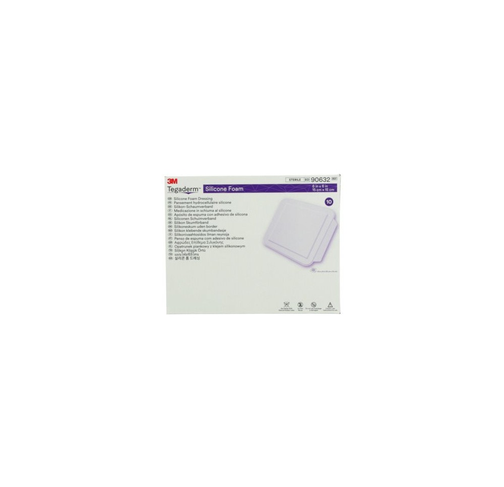 3M TEGADERM Pans Hydrocel Silcone 15x15cm 10 pce