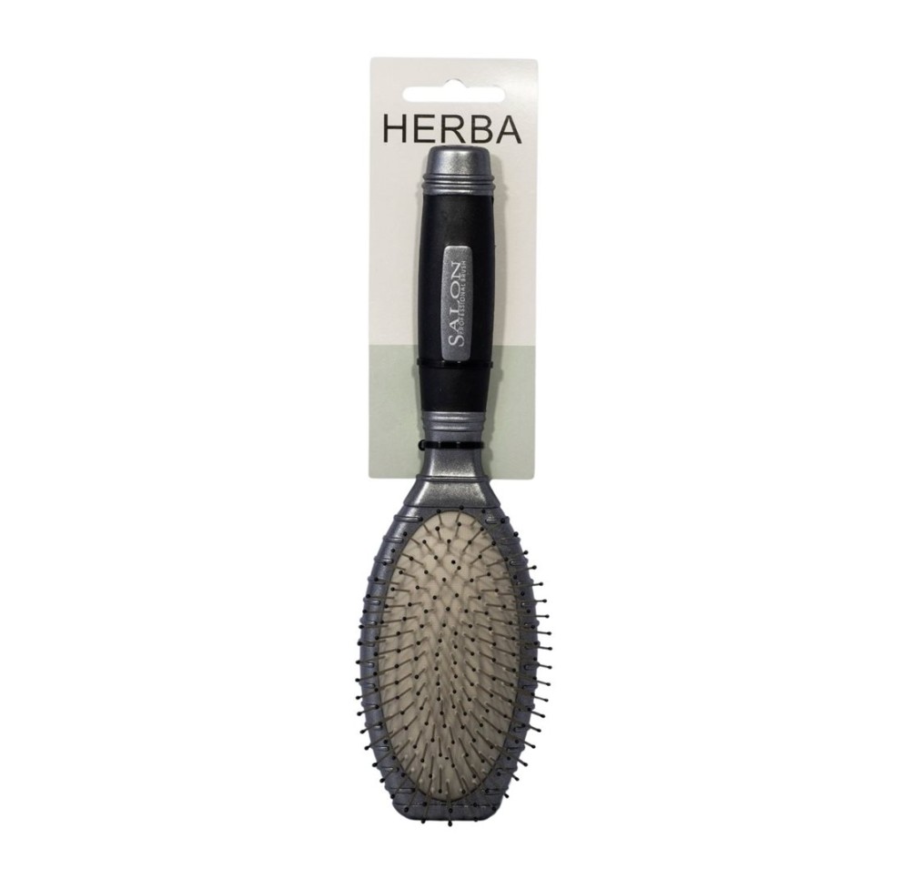 HERBA brosse tête caoutchouc av picots métall 5261