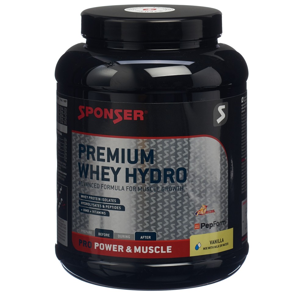SPONSER Premium Whey Hydro Vanilla bte 850 g SPONSER Premium Whey Hydro Vanilla bte 850 g