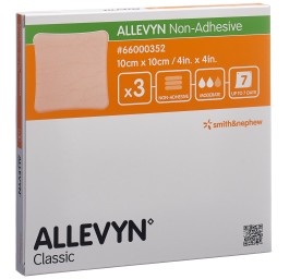 ALLEVYN NON-ADH pansement 10x10cm 3 pce