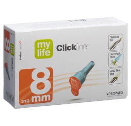 MYLIFE Clickfine aiguilles 8mm 31G 100 pce