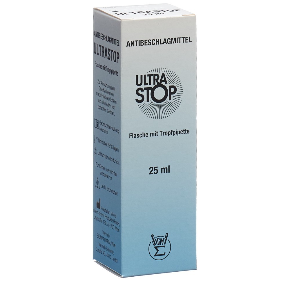 ULTRASTOP anti buée fl pip 25 ml ULTRASTOP anti buée fl pip 25 ml