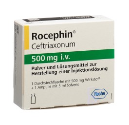 ROCEPHIN 500 mg i.v. c Solv flac