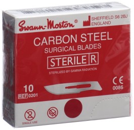 SWANN-MORTON Lames de bist stérile fig.10 100 pce