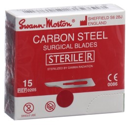 SWANN-MORTON Lames de bist stérile fig.15 100 pce