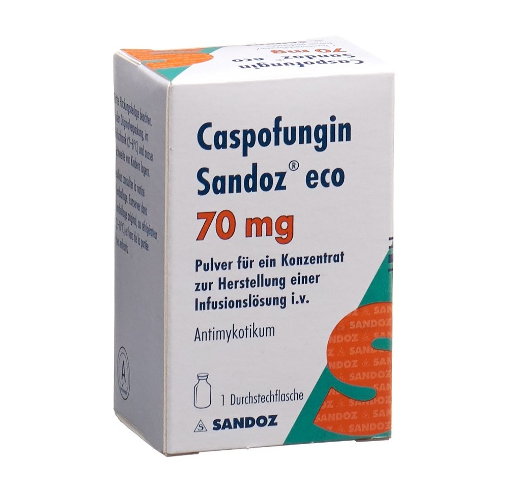 CASPOFUNGINE Sandoz eco subst sèche 70 mg vial