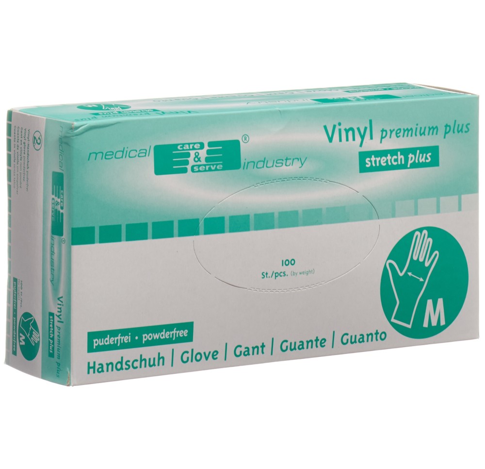 GRIBI gants examen vinyle M s poud non sté 100 pce GRIBI gants examen vinyle M s poud non sté 100 pce
