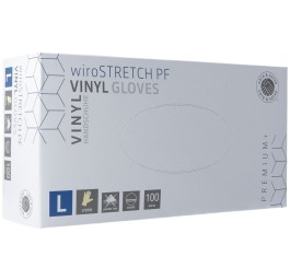 GRIBI gants examen vinyle L s poud non sté 100 pce