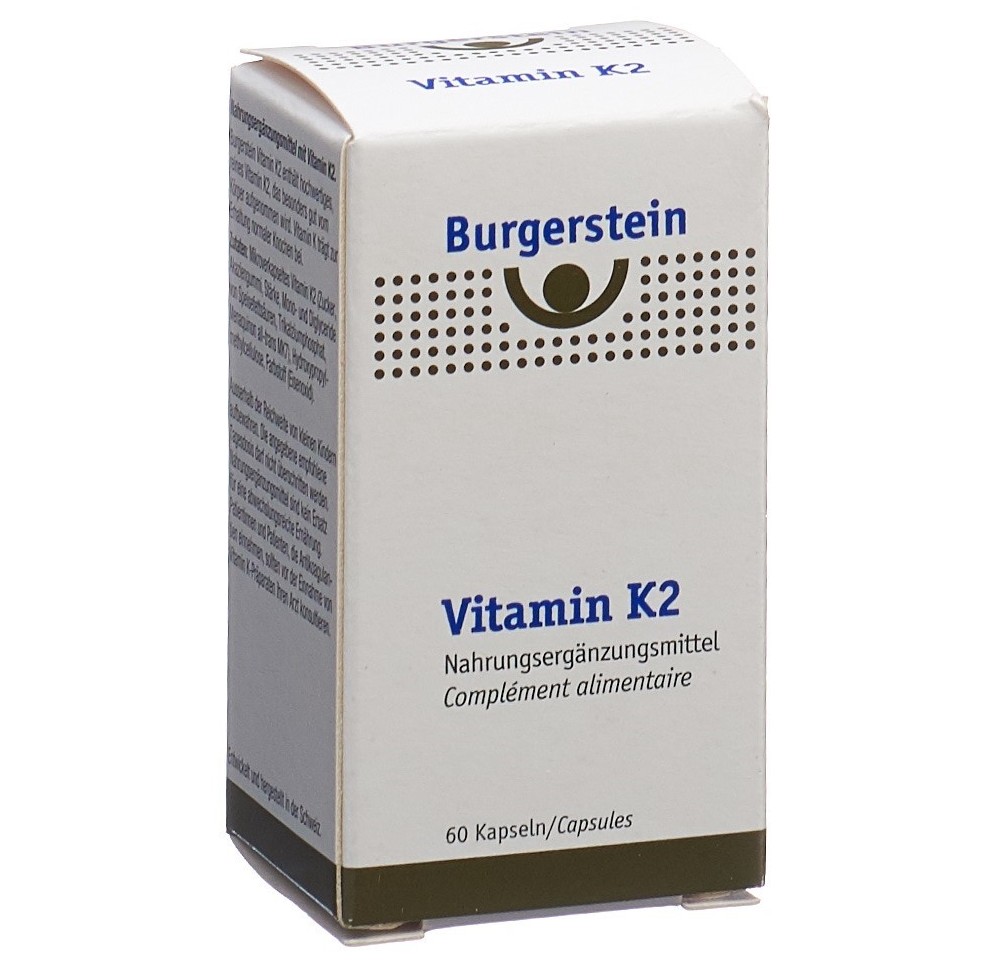 BURGERSTEIN Vitamin K2 caps moll 180 mcg 60 pce