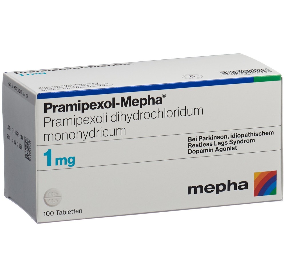 PRAMIPEXOL Mepha cpr 1 mg 100 pce