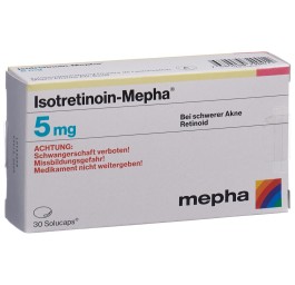 ISOTRETINOIN Mepha caps moll 5 mg 30 pce