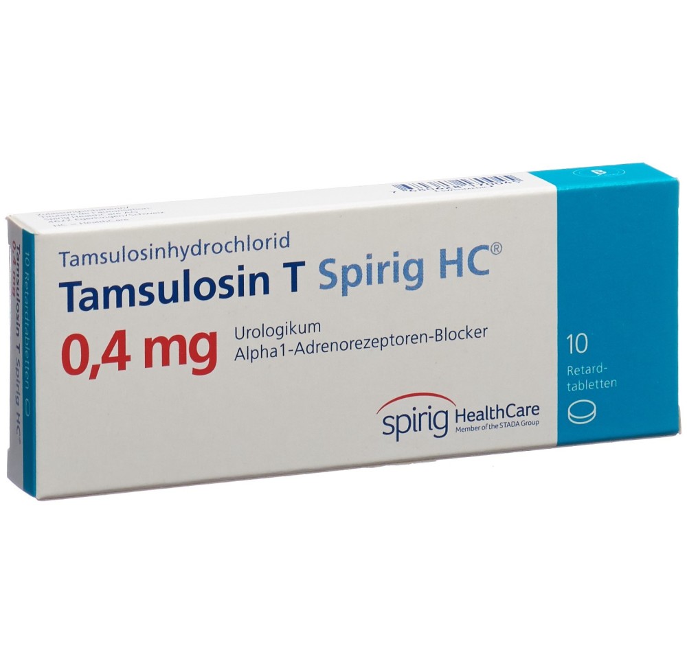 TAMSULOSINE T Spirig HC cpr ret 0.4 mg 10 pce TAMSULOSINE T Spirig HC cpr ret 0.4 mg 10 pce