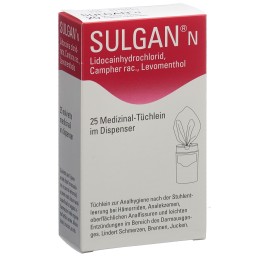 SULGAN-N lingettes médicinales en dispens 25 pce