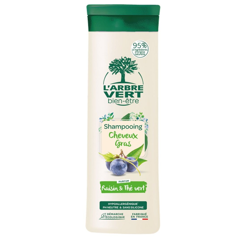 L'ARBRE VERT shampooing éco cheveux gras fl 250 ml