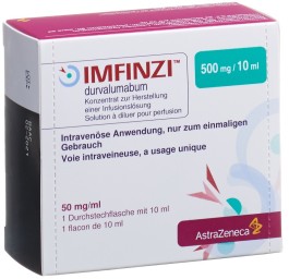 IMFINZI conc perf 500 mg/10ml flac 10 ml