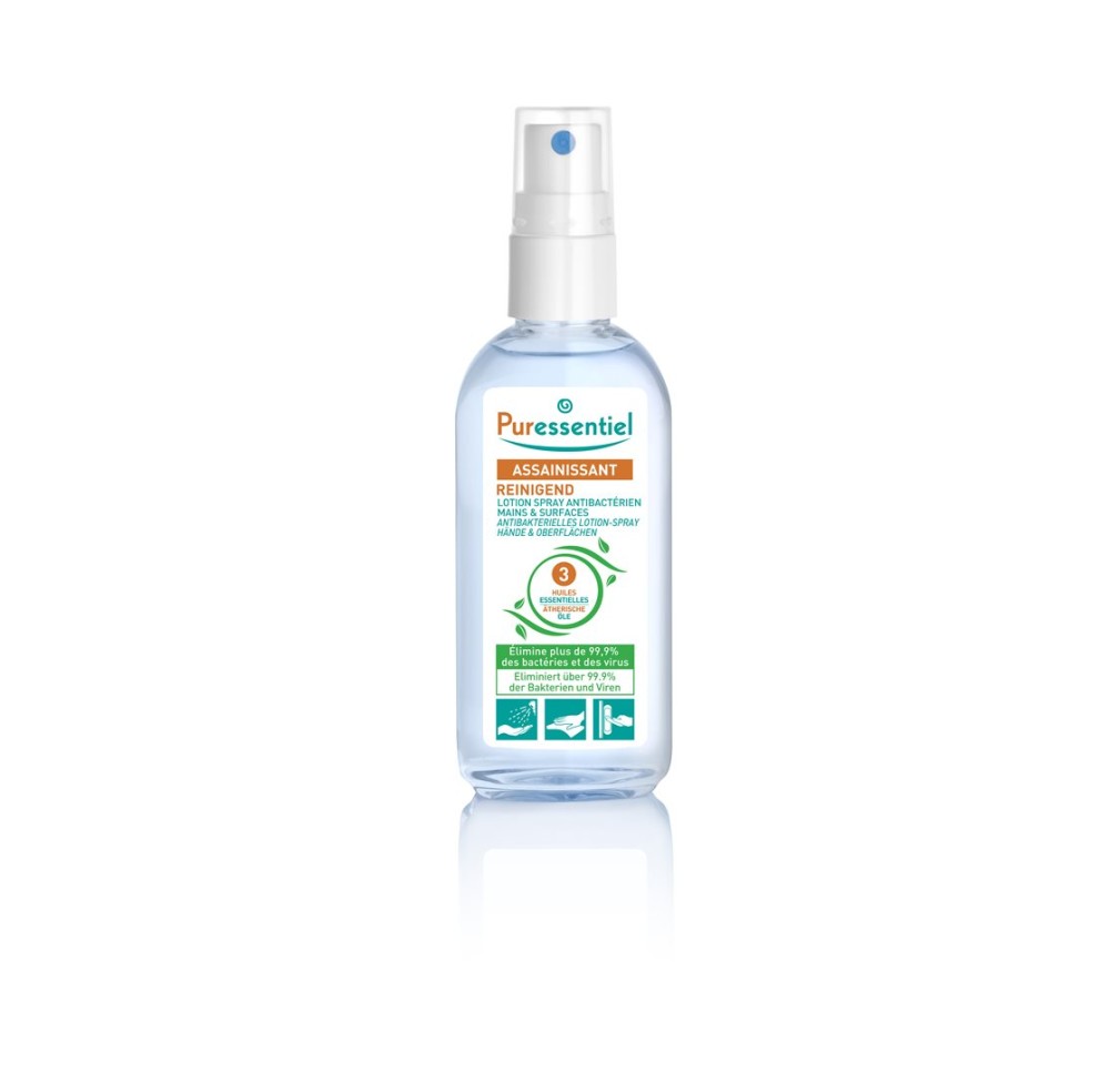 PURESSENTIEL lotion antibactérien spr 80 ml PURESSENTIEL lotion antibactérien spr 80 ml