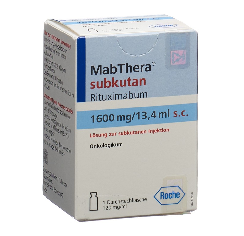 MABTHERA conc inj 1600 mg/13.4 ml s.c. flac MABTHERA conc inj 1600 mg/13.4 ml s.c. flac