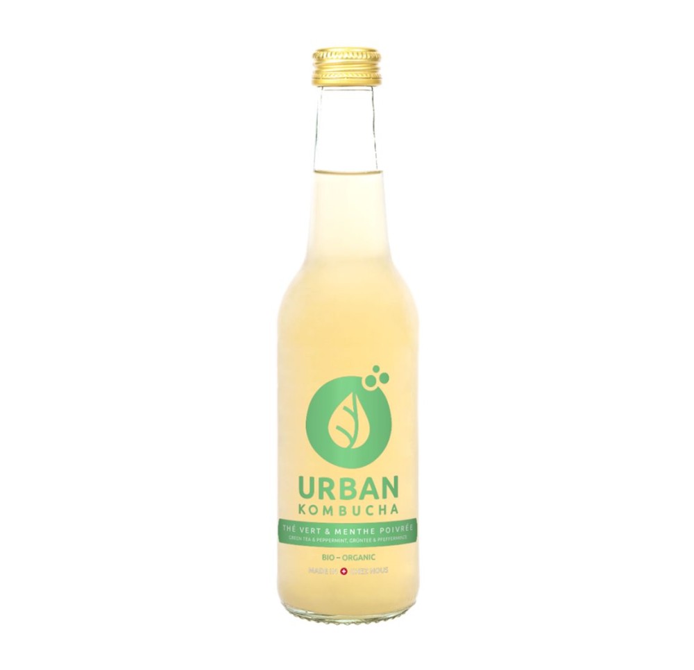 URBAN KOMBUCHA thé vert & menthe poivrée fl 330 ml