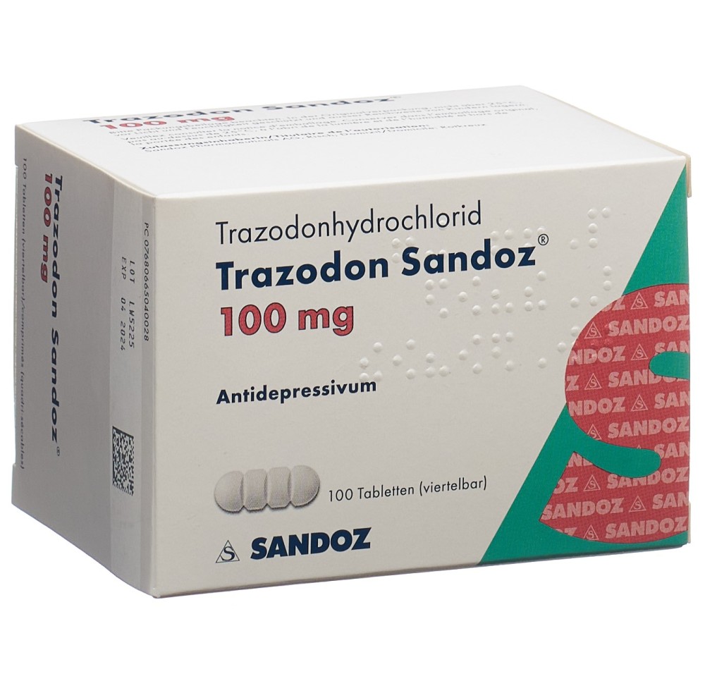 TRAZODONE Sandoz cpr 100 mg 100 pce
