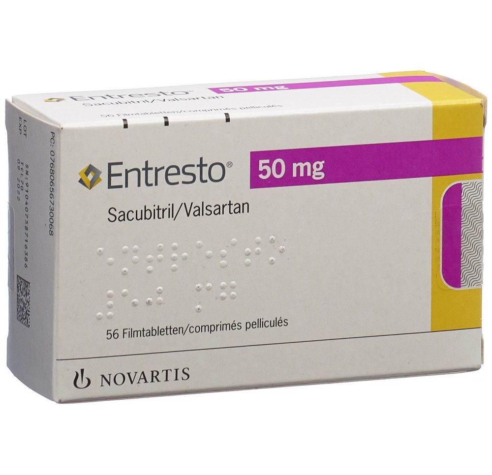 ENTRESTO cpr pell 50 mg 56 pce ENTRESTO cpr pell 50 mg 56 pce