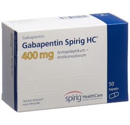GABAPENTINE Spirig HC caps 400 mg 50 pce