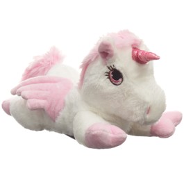 HABIBI PLUSH Pégase blanc avec corne scintill