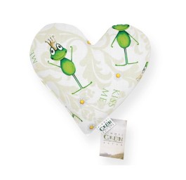 HIMMELGRÜN coussin grain colza enf 25x23cm kiss me